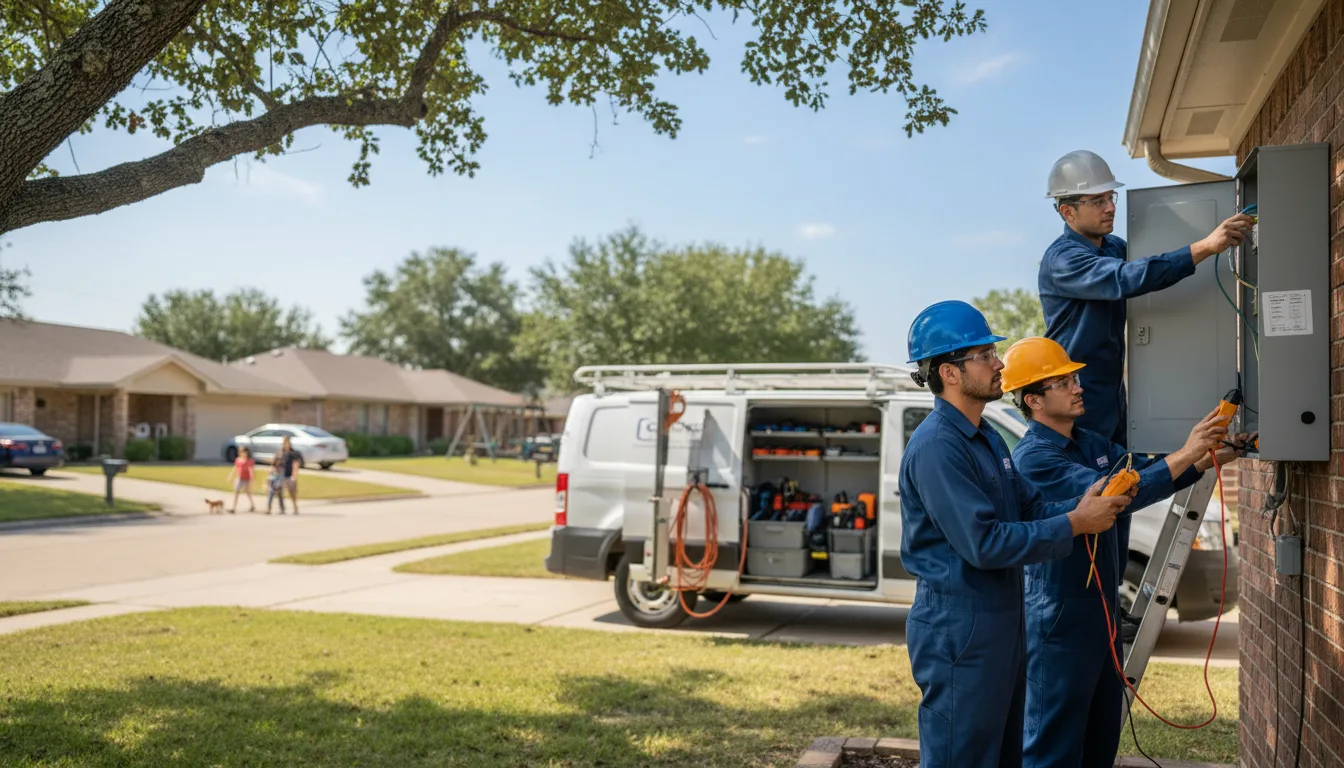 Certified electrician providing emergency electrical services in Murray, NE
